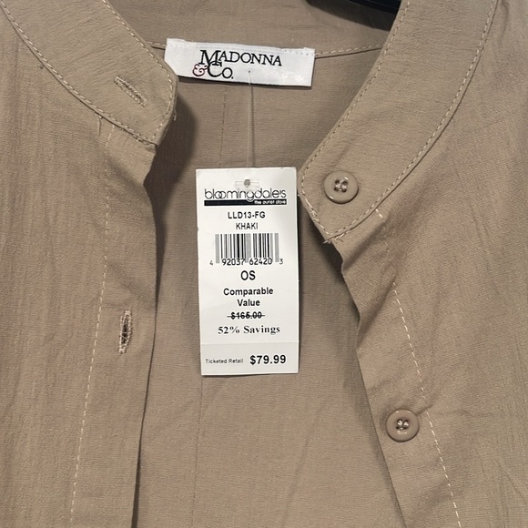 Button down, Long dress, side pockets. Sleeveless. Wear open with leggings too. - Picture 2 of 5